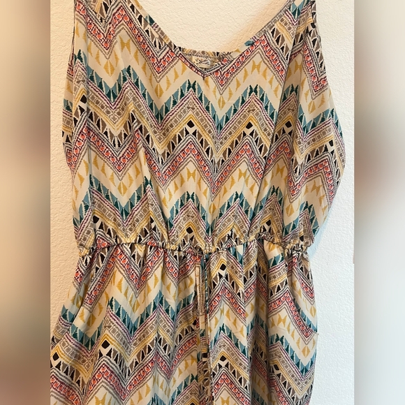 Liberty Love Multicolor Chevron Jumpsuit - Picture 2 of 7